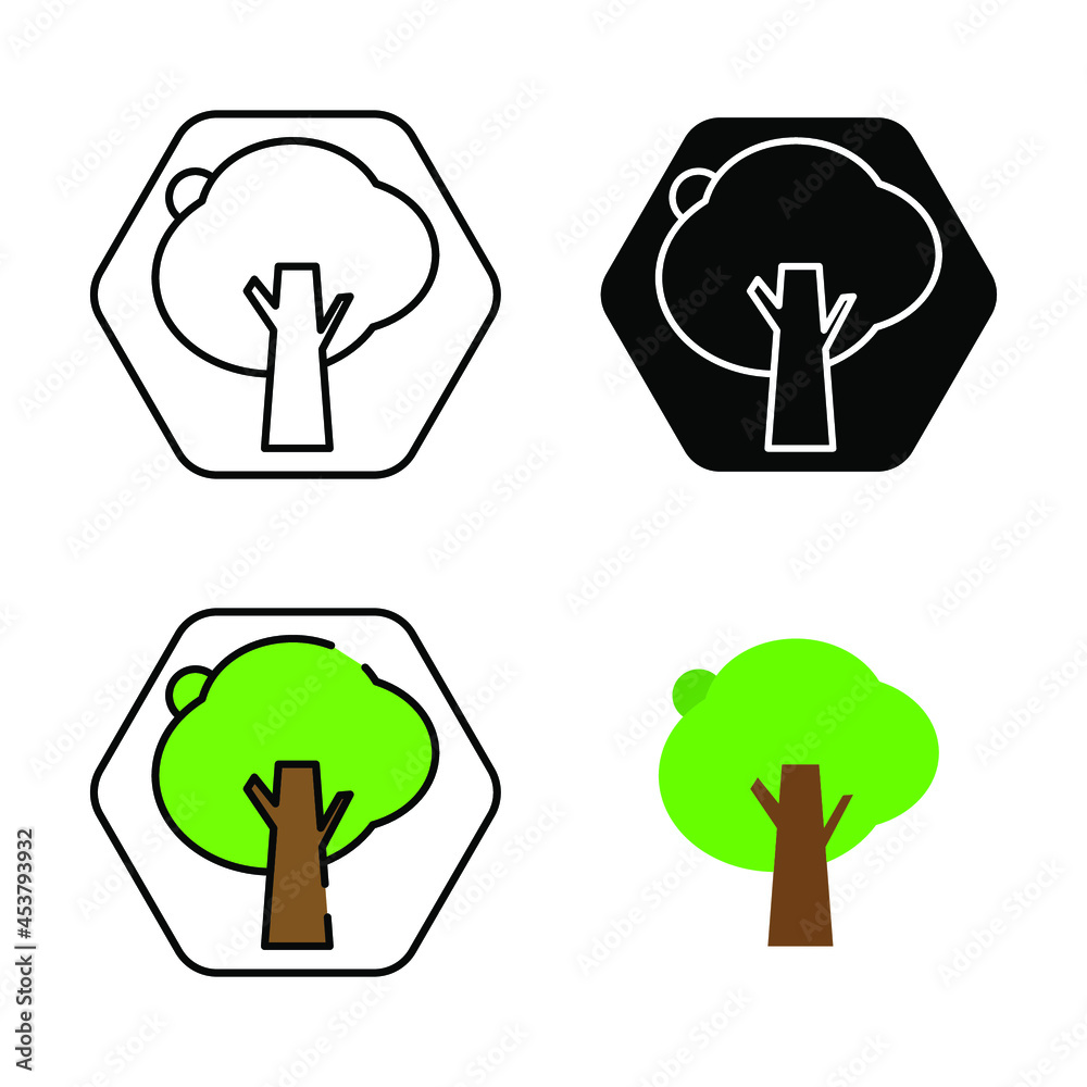 tree icon logo symbol illustration tree icon logo symbol illustration