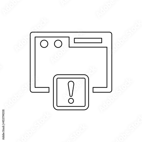 Browser error icon