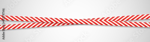 Wallpaper Mural Warning red ribbons. Dangerous crossing stripes. Realistic attention adhesive tapes. Caution obstruction. Horizontal security barricade template. Police boundary. Vector illustration Torontodigital.ca