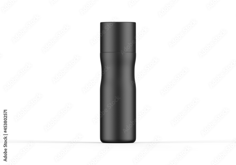 Deodorant spray can mockup, aerosol can on isolated white background, 3d illustration