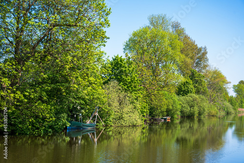 Landschaft am alten Eiderkanal bei der Schleuse Kluvensiek bei Bovenau