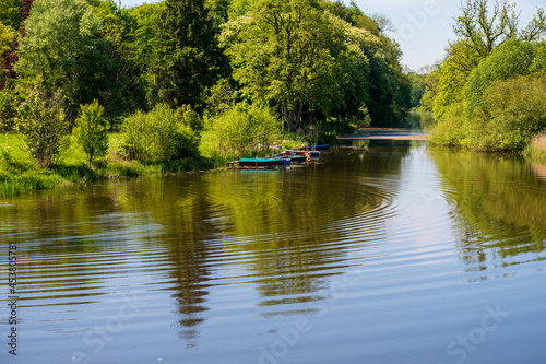 Landschaft am alten Eiderkanal bei der Schleuse Kluvensiek bei Bovenau