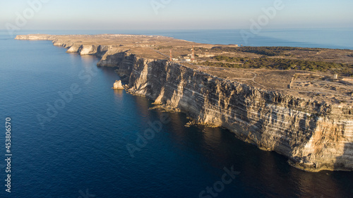 fotografia aerea dell isola di Lampedusa in Sicilia