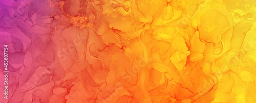 Panel kuchenny z motywem Red orange and yelllow background with watercolor and grunge texture design, colorful textured paper in bright autumn or fall warm sunset colors wallpaper