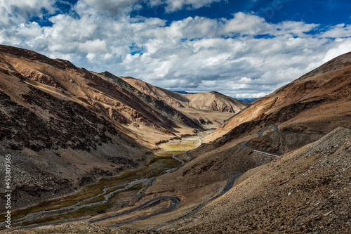 Himalayan landscape near Tanglang-La pass. Ladakh, India