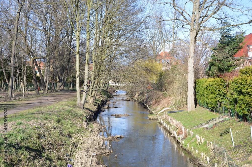 Der Fluss Lober in Bitterfeld, Sachsen - Anhalt Der Fluss Lober in Bitterfeld, Sachsen - Anhalt