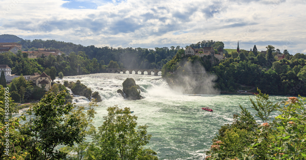 Rhine Falls in Switzerland in Neuhausen near Schaffhausen