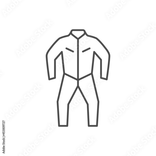 Motorcycle overall line outline icon