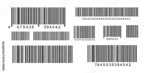 QR code and scan barcode label and marketing. photo