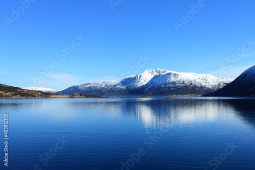 lake and blue sky