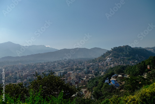Panorama view to Kathmandu city from Swayambhunath temple, Nepal © smoke666