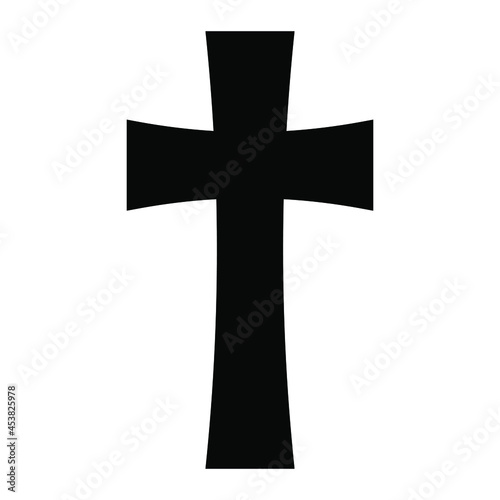 Christian cross vector icon. religion illustration sign. creed symbol. confession logo.