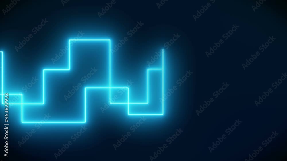 Video animation of glowing moving neon lines in blue - abstract background Video animation of glowing moving neon lines in blue - abstract background