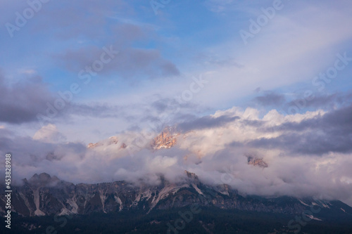 Sunset in Dolomites mountains, Alps, northern Italy © Alberto Gonzalez 