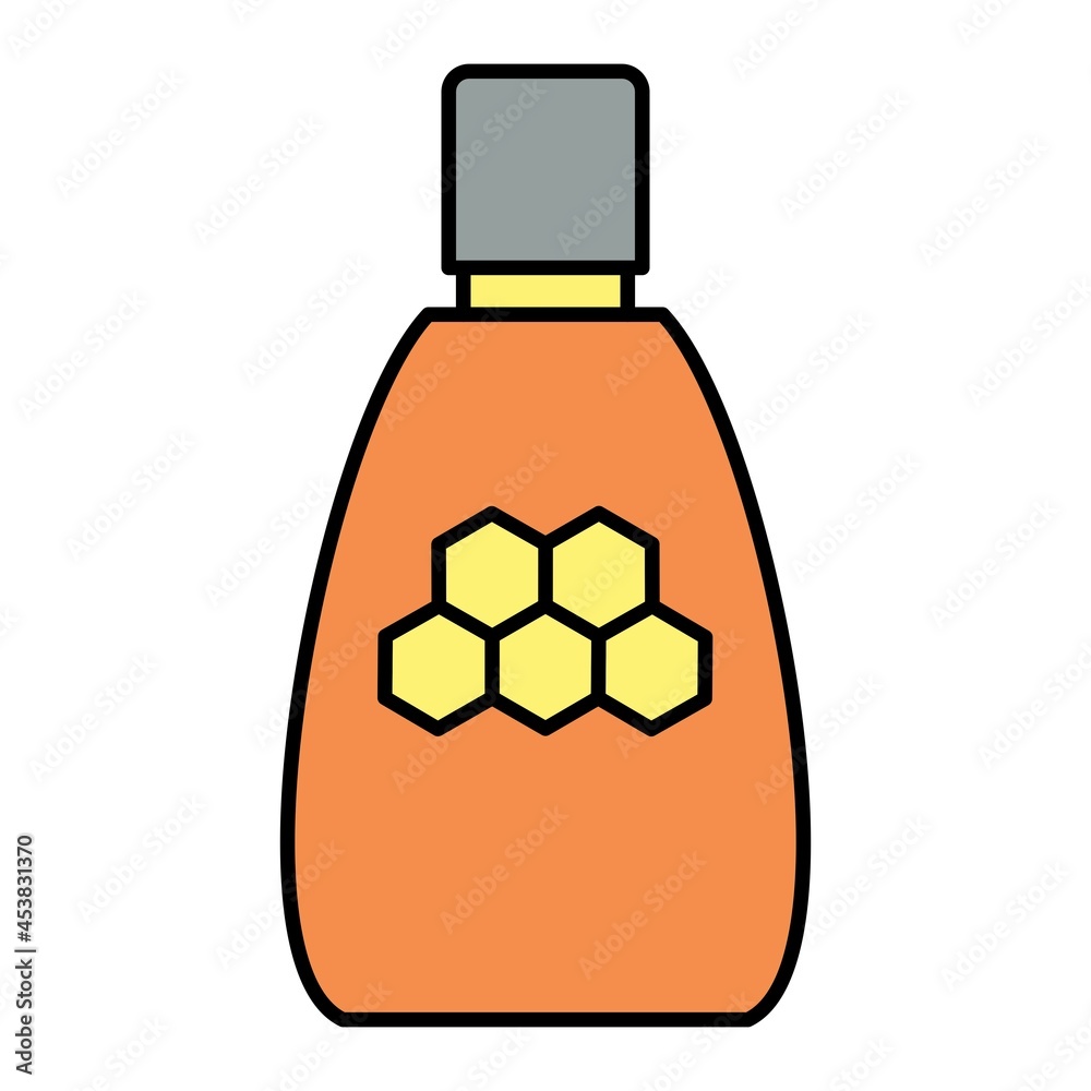 Fototapeta premium Vector Honey Filled Outline Icon Design