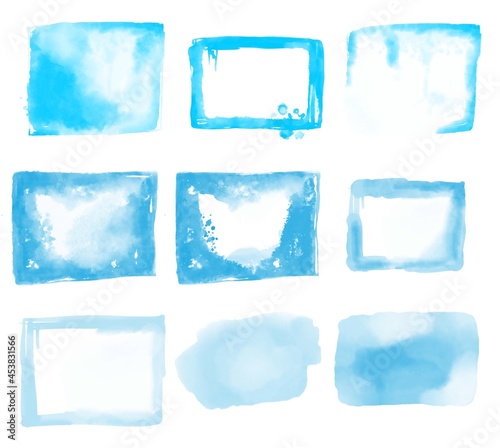 pattern blue cute spots on a white background, ball, paint