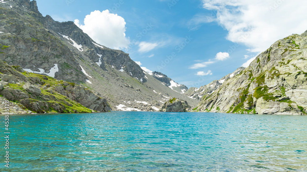 Mountain lake in Aosta Valley, Italy, named 
