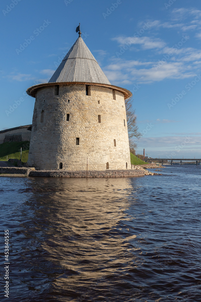 Stone tower of the Kremlin of Pskov Stone tower of the Kremlin of Pskov