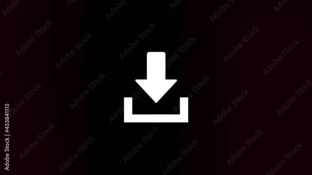 Download icon with glitch art effect. Retro futurism 80s 90s dynamic wave style. Video signal damage with tv noise and old screen interference. Loop 4k Download icon with glitch art effect. Retro futurism 80s 90s dynamic wave style. Video signal damage with tv noise and old screen interference. Loop 4k
