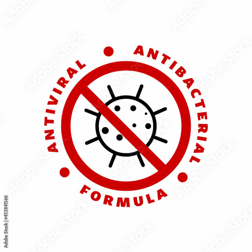 Covid 19 NCP virus stop signs, health protection, hand sanitizer labels