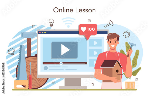Crafting and modeling school course online service or platform