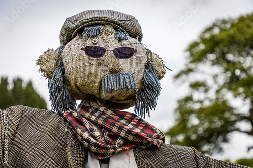 Scarecrow in the garden photo