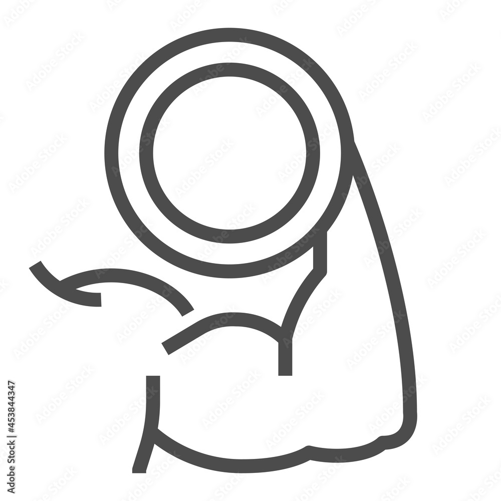 Muscle, protein, square line vector icon. Muscle, protein, square line vector icon.