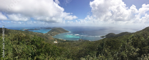 Caribbean coast panorama