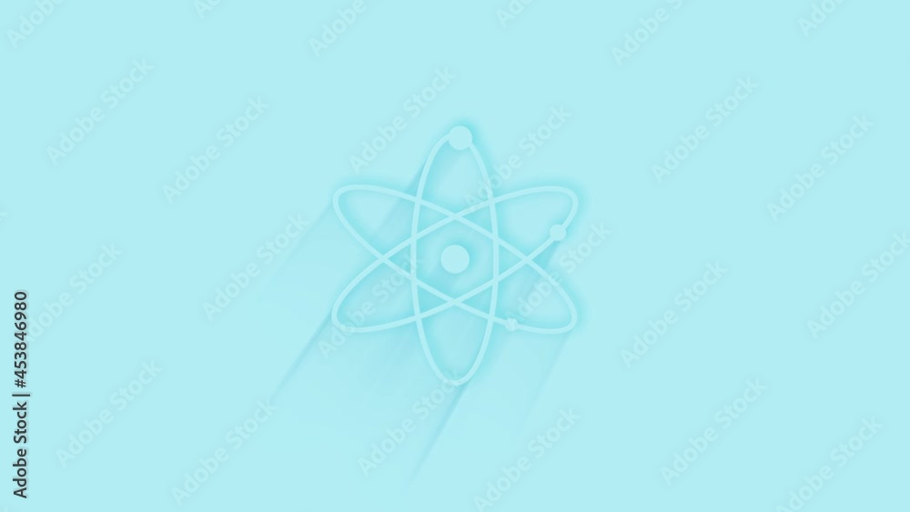 Animated agnosticism icon with shadow on blue background. Neumorphism minimal style. Transparent background. 4K video motion graphic animation. Animated agnosticism icon with shadow on blue background. Neumorphism minimal style. Transparent background. 4K video motion graphic animation.