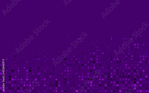 Dark Purple vector backdrop with dots.