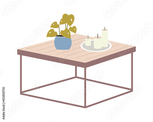 modern wooden table