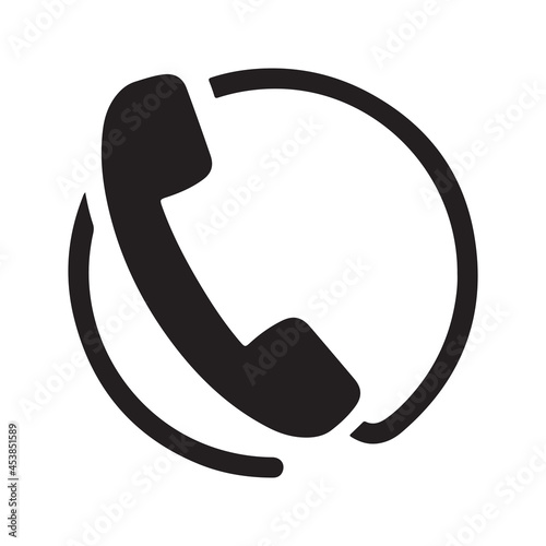 Business call icon. Vector and glyph