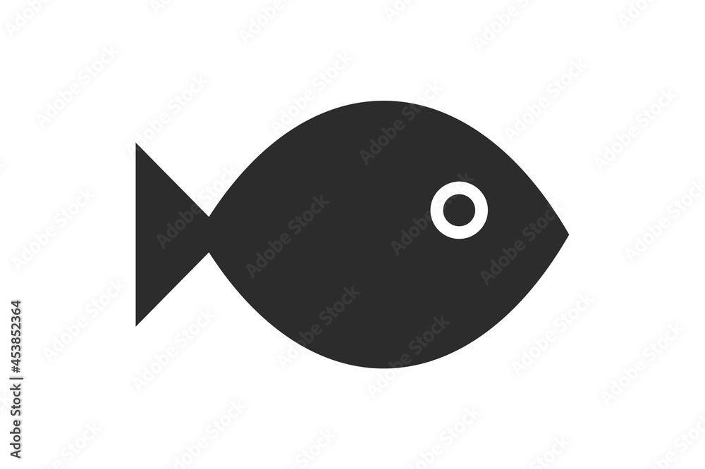 Black Fish Icon - Vector Logo Symbol Black Fish Icon - Vector Logo Symbol