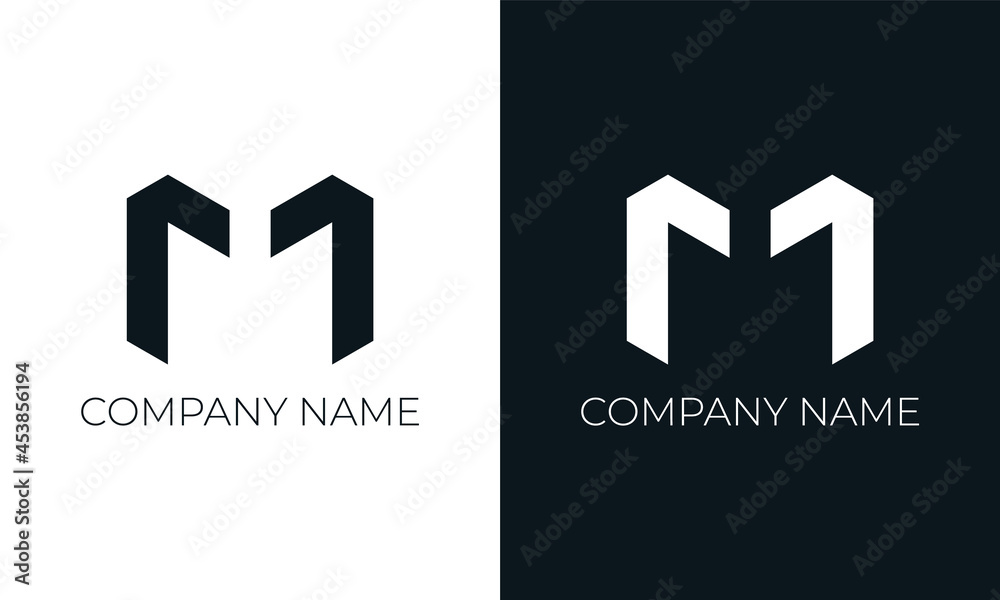 Initial letter m logo vector design template. Creative modern trendy m typography and black colors. Initial letter m logo vector design template. Creative modern trendy m typography and black colors.