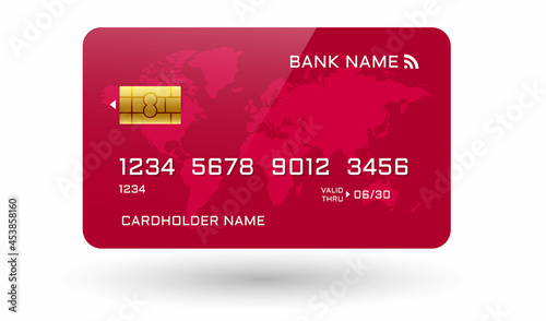 3d rendering ATM card illustration