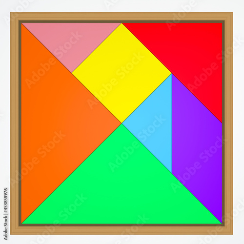 Free Download a square cut into seven pieces  - GFXLoad