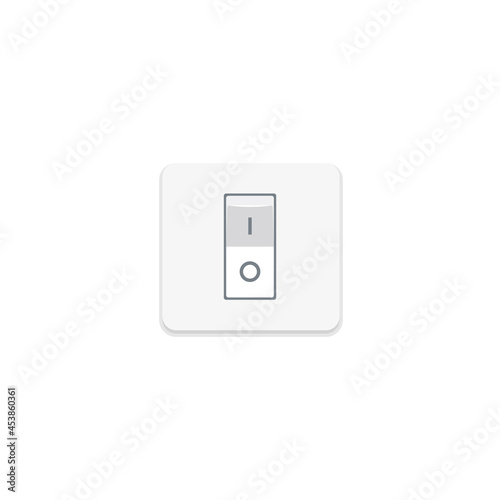 Wall toggle switch off icon. Clipart image isolated on white background