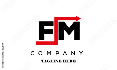 FM financial advice logo vector
