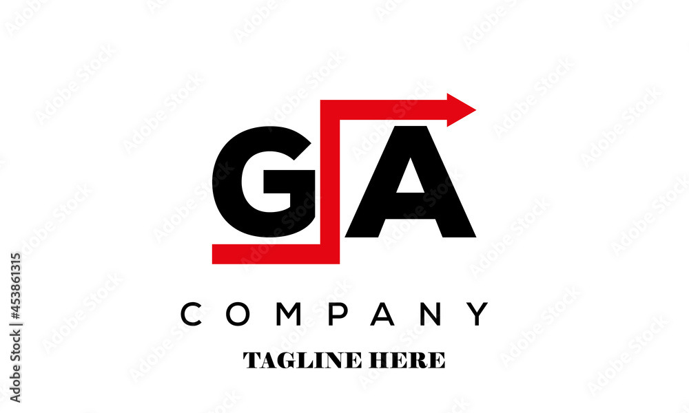 GA financial advice logo vector GA financial advice logo vector