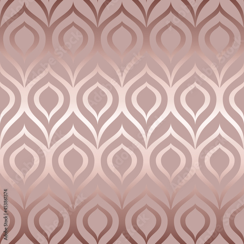 Abstract seamless pattern. Repeating geometric pattern. Background with marble effect. Repeated diagonal line and dot for design gift wrappers, prints. Beauty texture. Glam backdrop foil. Vector 