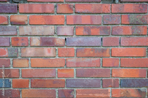 red brick wall background, texture