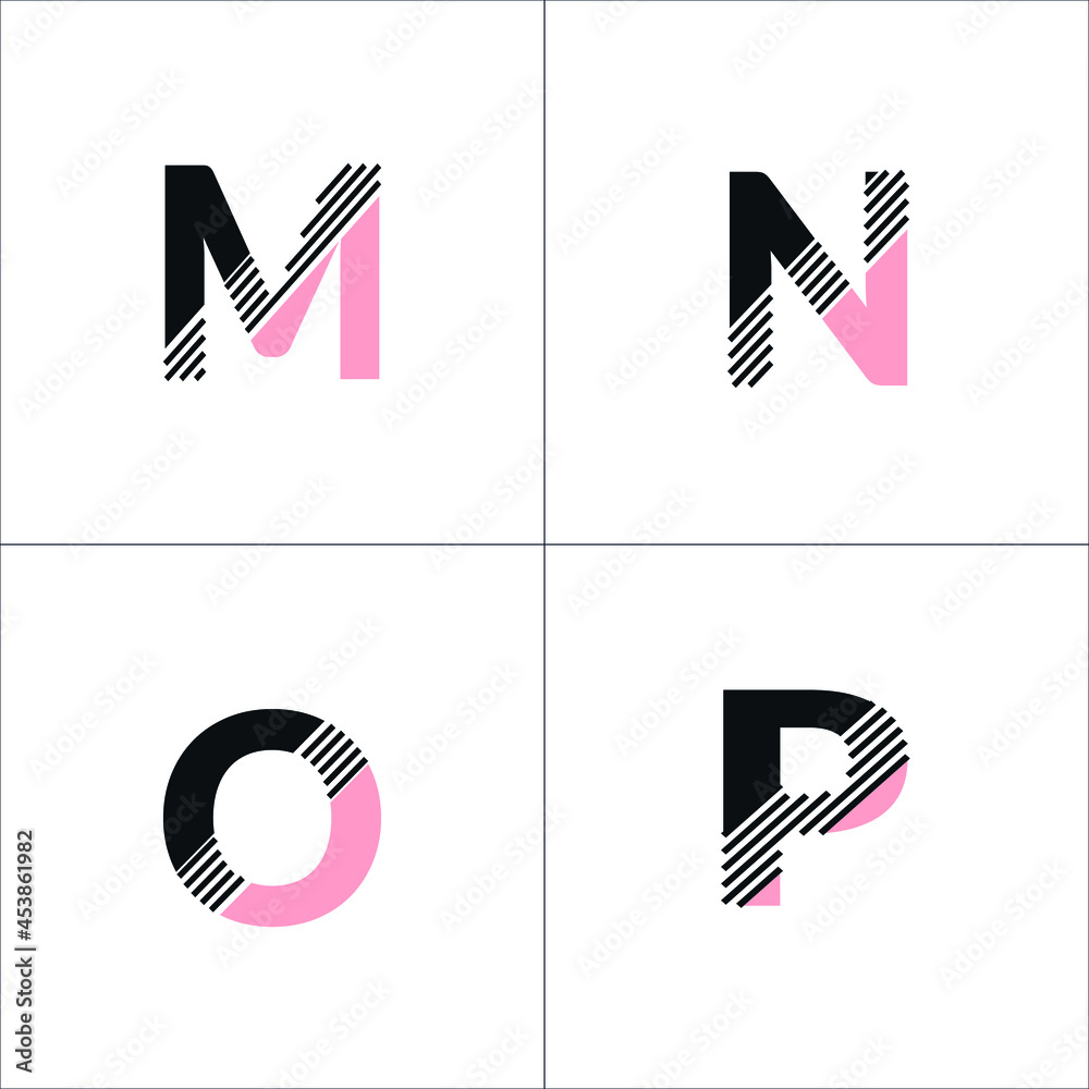 Fototapeta premium alphabet set 
