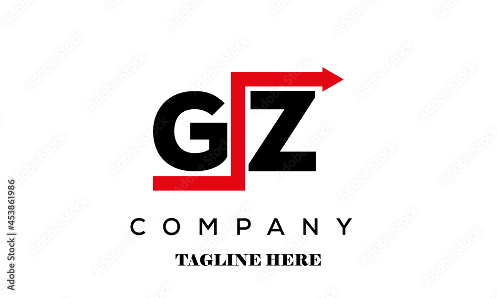 GZ creative financial advice latter logo vector GZ creative financial advice latter logo vector