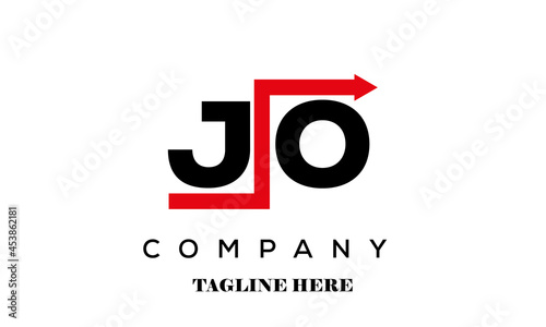 JO creative financial advice latter logo vector