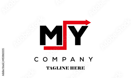 Free Download MY creative financial advice latter logo vector - GFXLoad