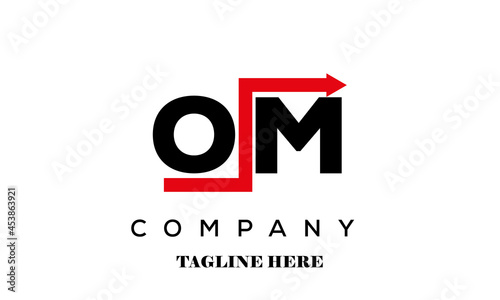 OM financial advice logo vector