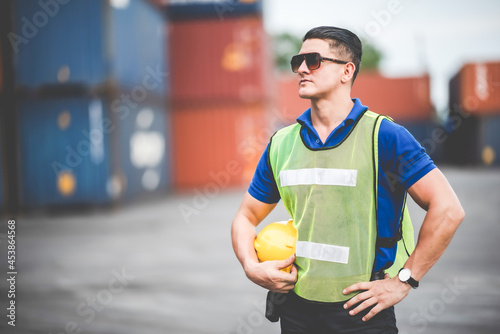 Young male warehouse superv...
