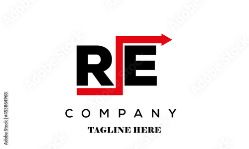 RE financial advice logo vector