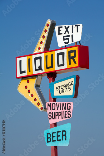 Vintage liquor sign © Nicola
