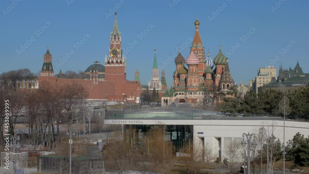 amazing historical buildings in center of Moscow, beautiful architecture amazing historical buildings in center of Moscow, beautiful architecture